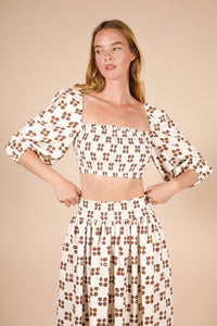 Dotted Skirt Set